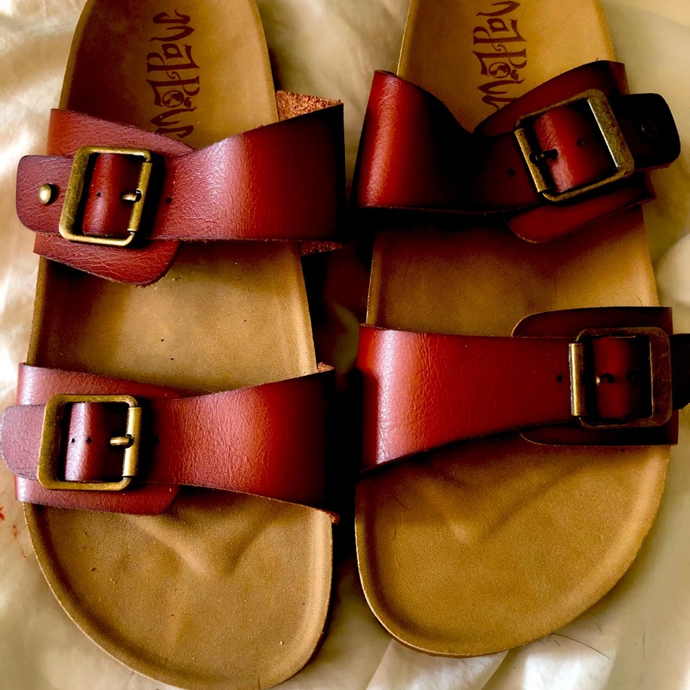 Never worn MadLove Birk style sandals
